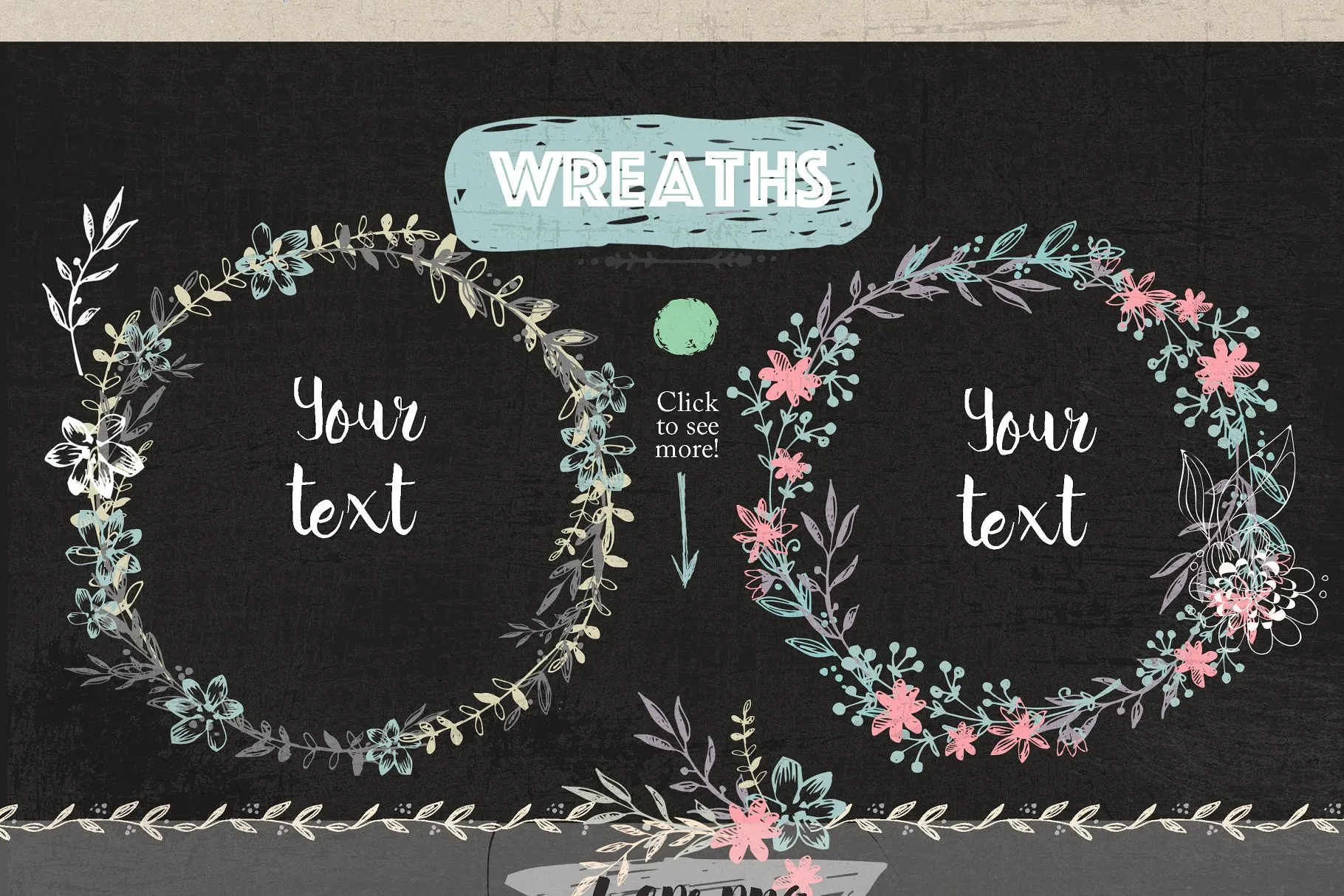 极力推荐：超级矢量花卉素材库 VECTOR LAB "FLORAl&VINTAGE"插图(7)