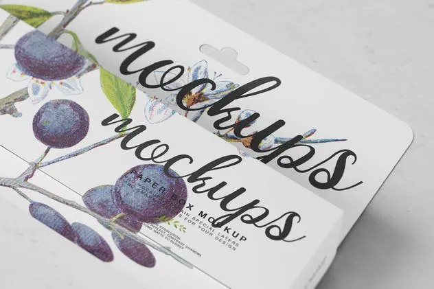 挂式纸盒包装样机模板10 Paper Box Mockup 10插图(11)