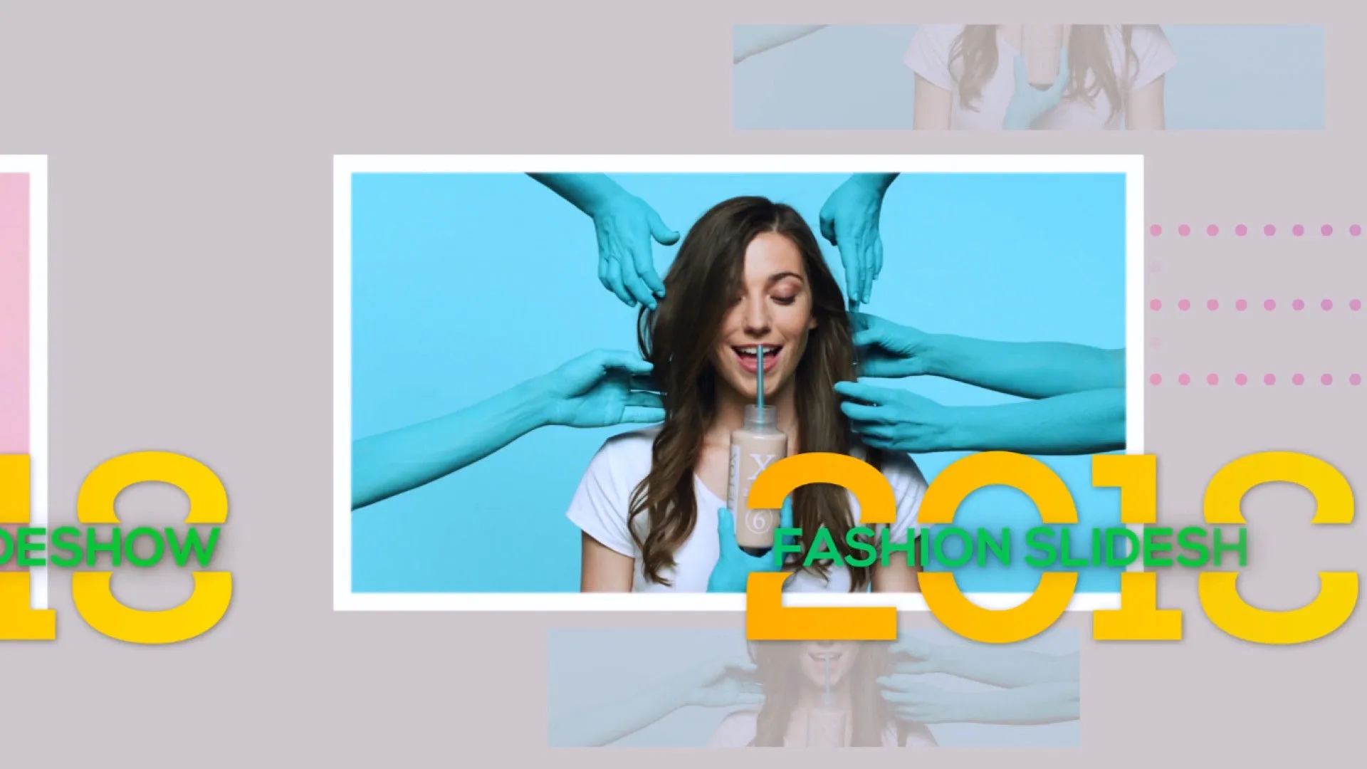 简洁时尚幻灯片动画像素设计精选AE模板