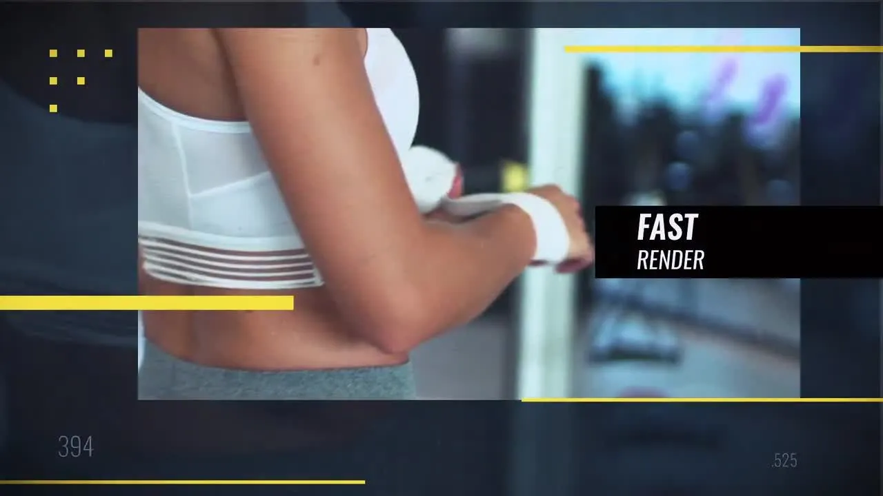 运动故障动画演示像素设计精选AE模板