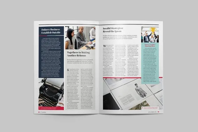 多用途新闻报纸版式设计INDD模板v1 Multipurpose Newsletter插图(1)