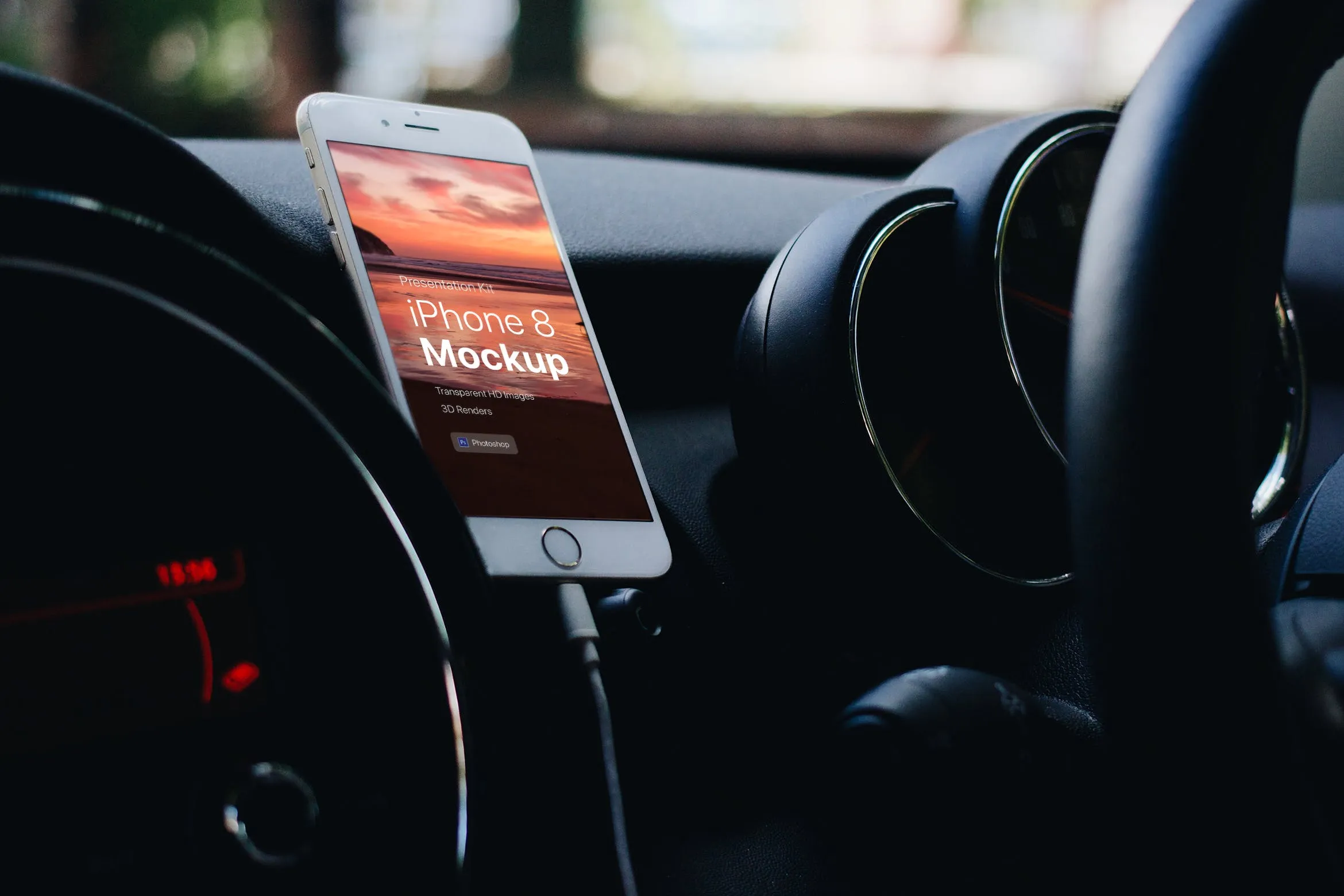 APP界面设计截图预览iPhone 8手机样机模板v4 Presentation Kit#8211; iPhone showcase Mockup