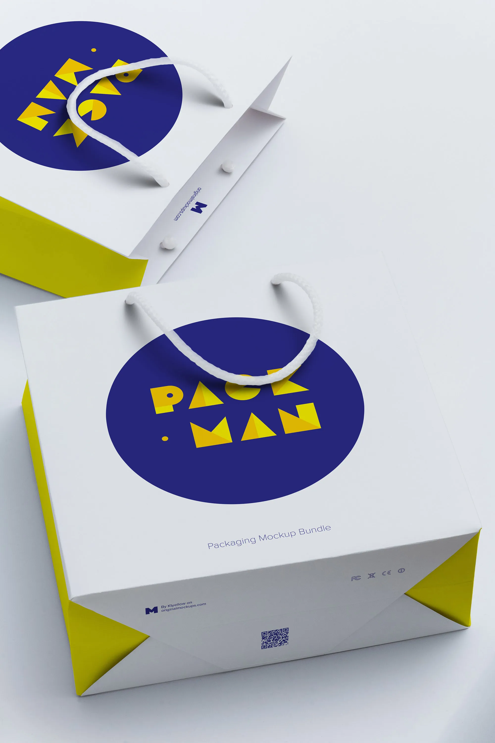 购物袋设计制作效果图样机08 Shopping Bag Mockup 08