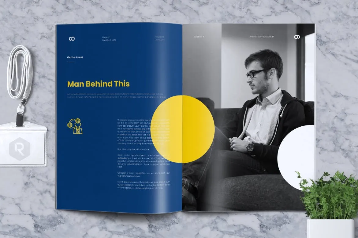 时尚高端简约IKEA宜家风格配色的项目品牌手册画册房地产楼书时尚杂志书籍装帧设计模板（indd）插图(6)