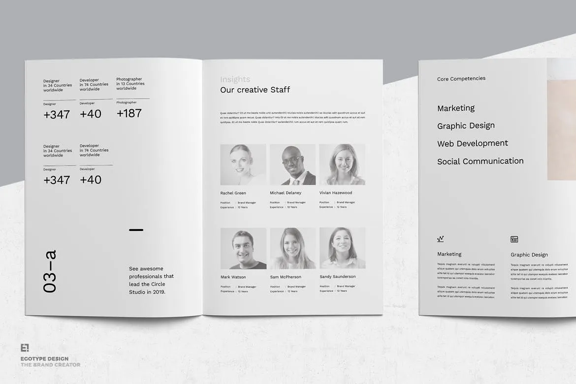 简约时尚设计风格招标书/投资商业计划书设计模板 Proposal插图(4)