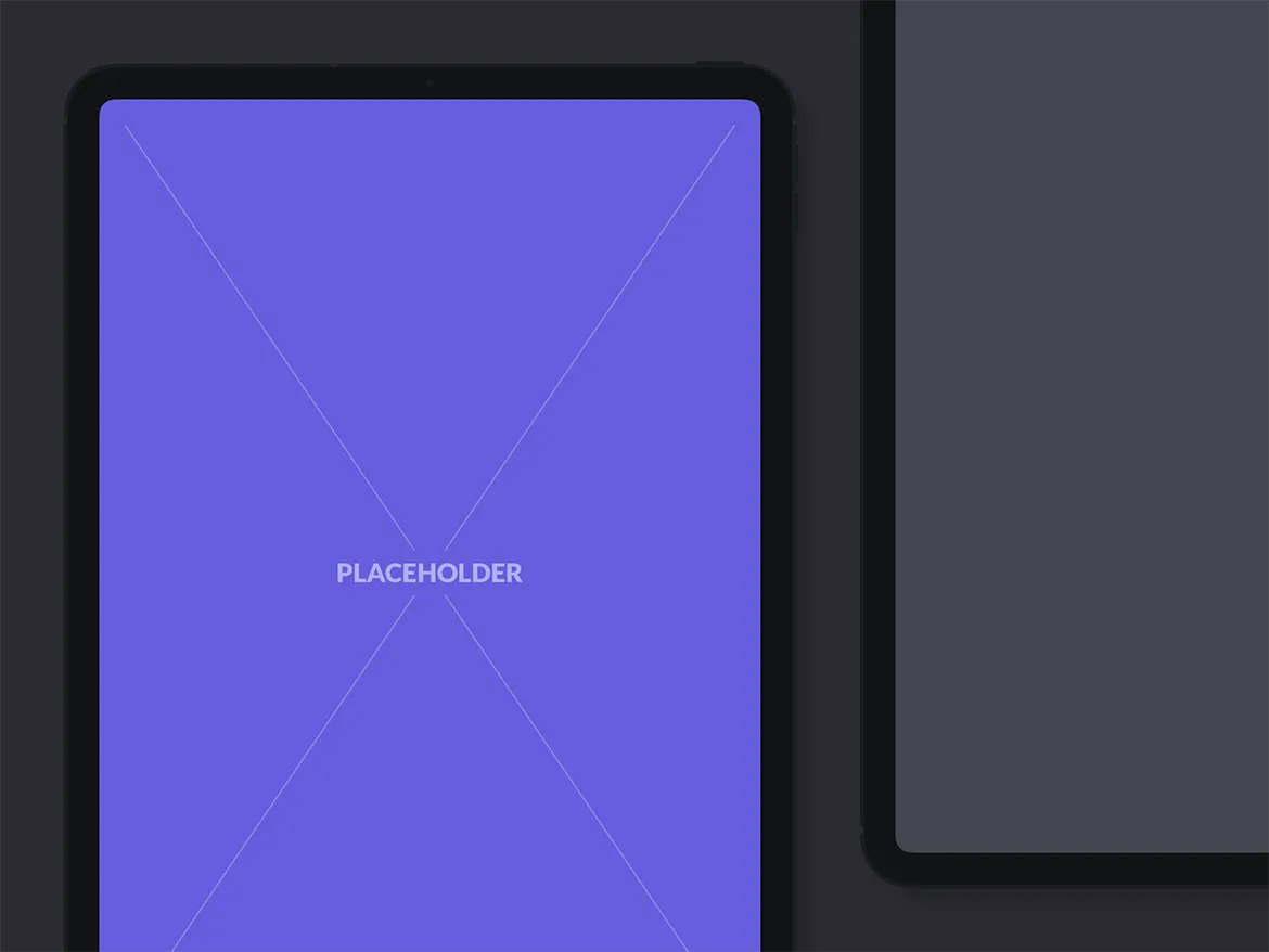 刘海屏iPhone手机等距网格素材库精选样机模板[黑色版本] Presentation Mockups Dark插图(8)