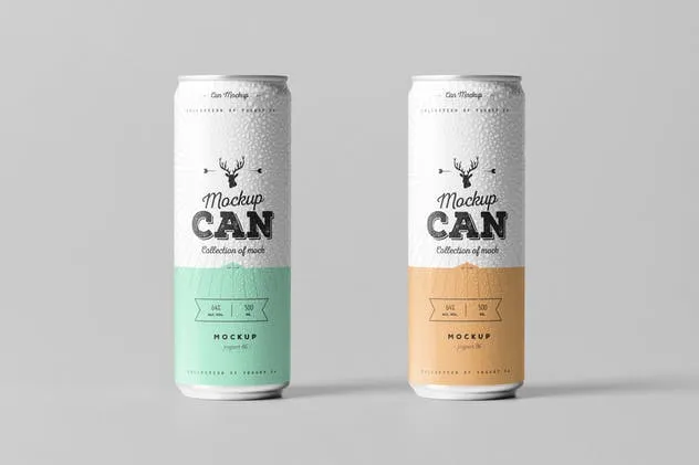 啤酒饮料罐头外观样机模板05 Can Mock-up 5插图(4)
