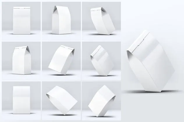 食品包装纸盒样机设计模板 Carton Box Pack Mock-Up插图(2)