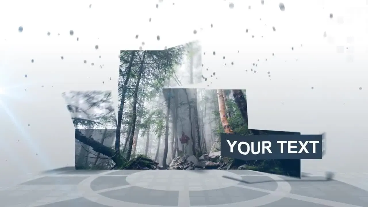 卡片舞蹈现代宣传像素设计精选AE模板