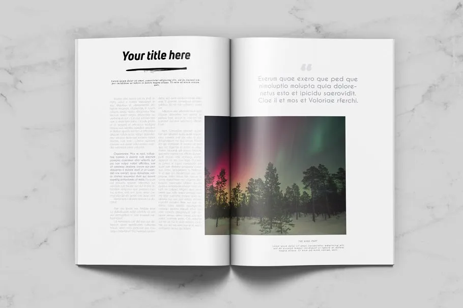 通用杂志模板 Minimal Universal Magazine插图(2)