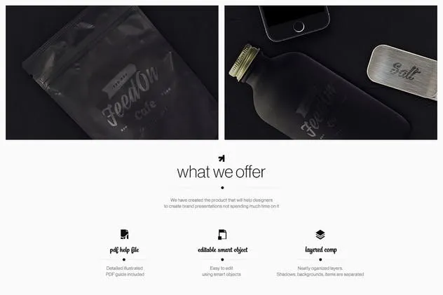 厨房必需品巨无霸场景样机模板 Hero Kitchen Essentials Mockup Creator插图(3)