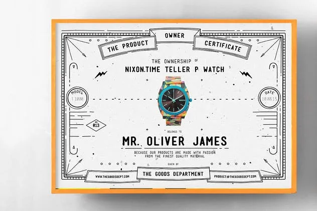 实用易用产品证书设计模板 Modern Product Certificate插图(3)