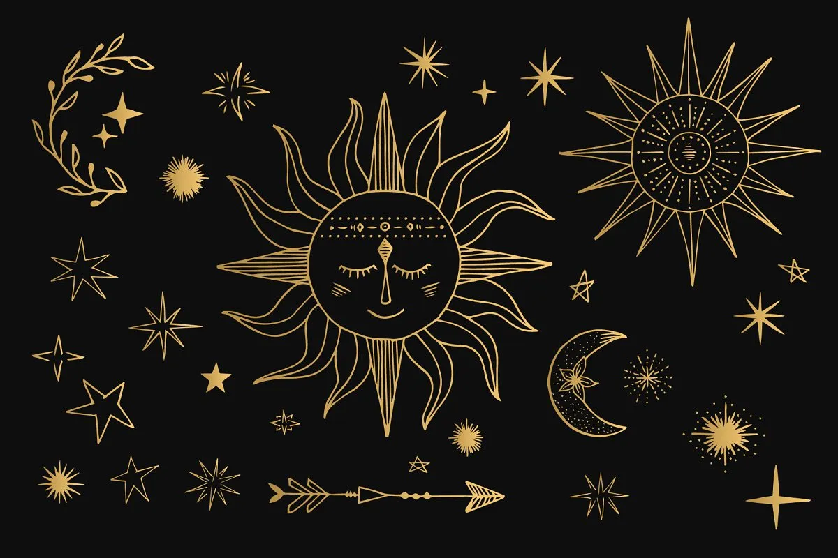 太空星系故事矢量图形套装插图(3)