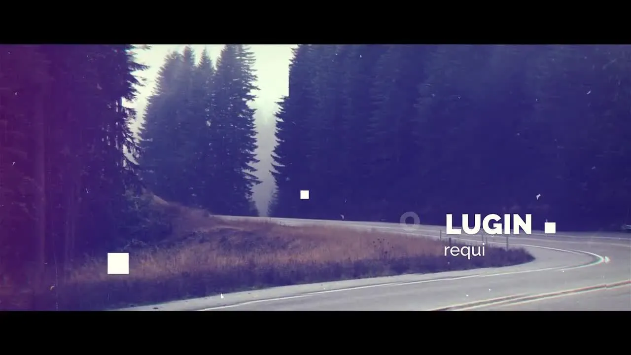 灰尘颗粒效果视差幻灯片像素设计精选AE模板