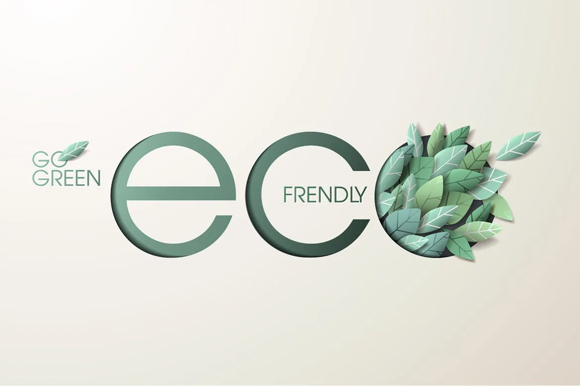 大自然绿色主题网站Banner广告概念素材库精选设计素材v1 Nature web banner concept design插图