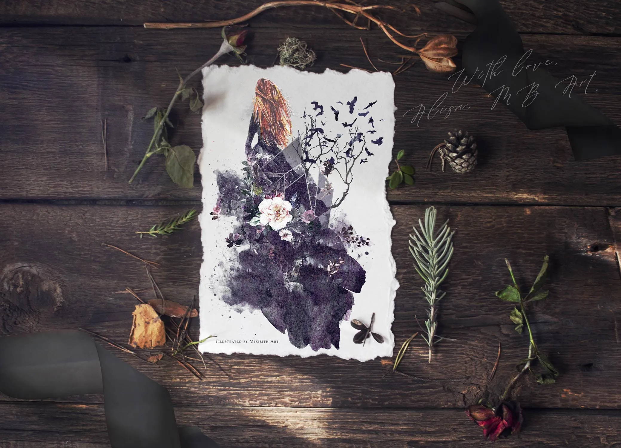 高品质梦幻水彩矢量插画素材大合集[1.88GB] Fantasy illustrations “Once in the dream”插图(15)