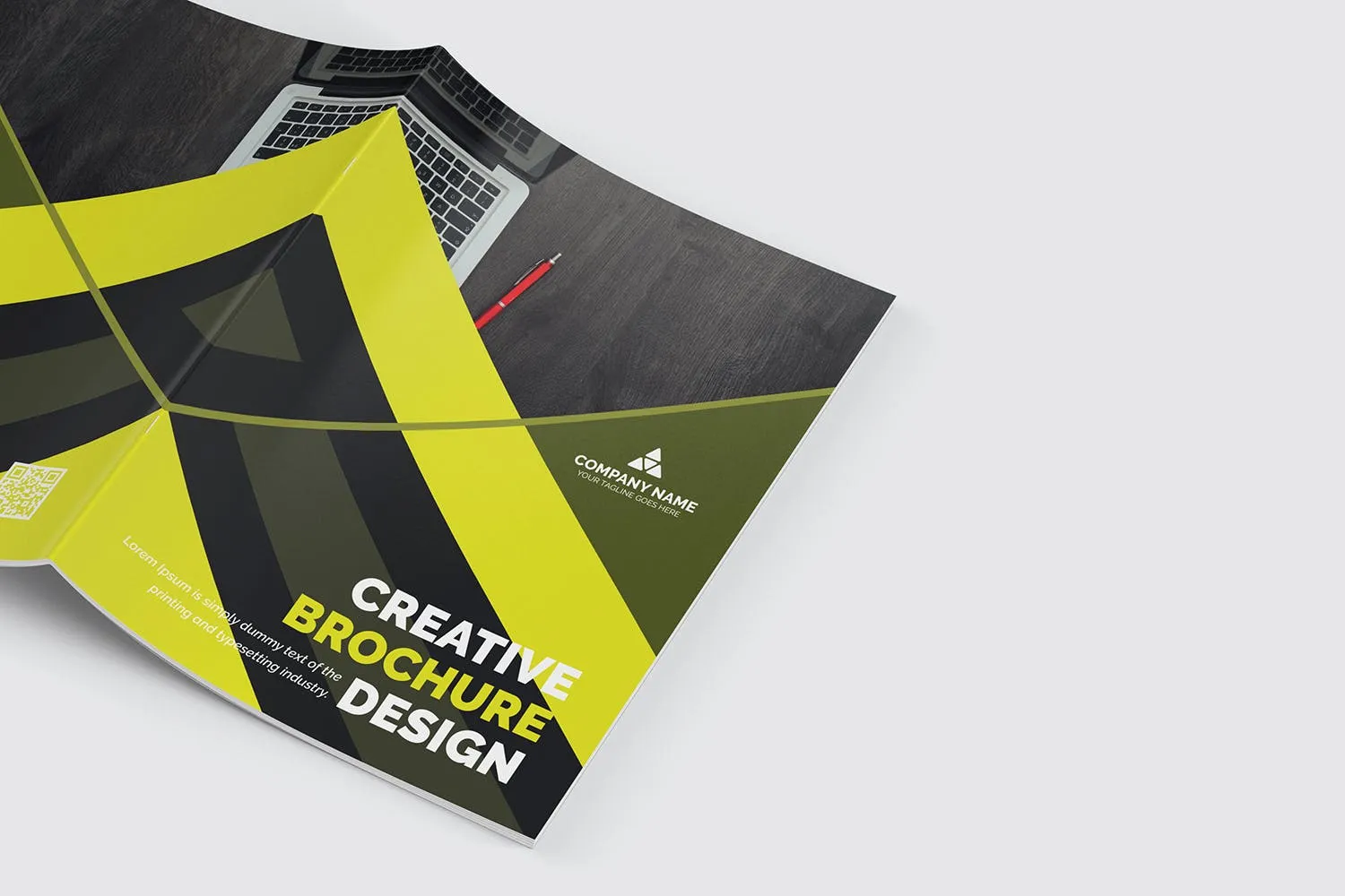 产品手册/企业简介画册设计模板 Bifold Brochure插图(4)