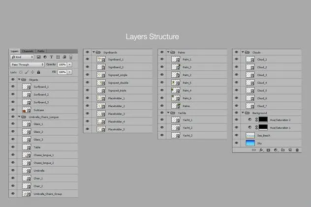 海滩场景样机模板合集 Beach Scene Generator插图(8)