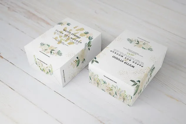 礼品纸盒包装样机Vol.2 PAPER BOX MOCKUP 02插图(2)