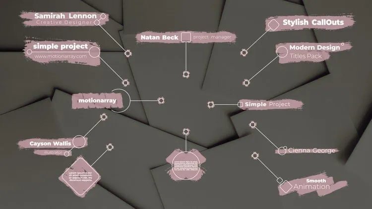 专业设计的文字动画像素设计精选AE模板