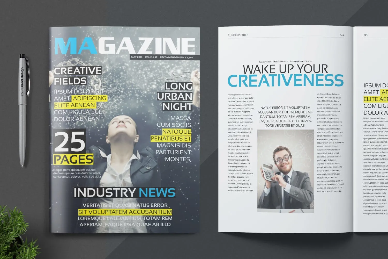 多行业适用专业素材库精选杂志排版设计模板 Magazine Template插图