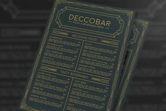 简约设计风格西餐厅菜单模板 Food Menu插图(3)