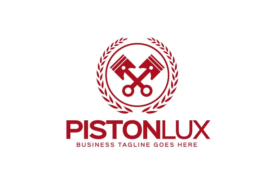活塞图形Logo模板 Piston Logo插图