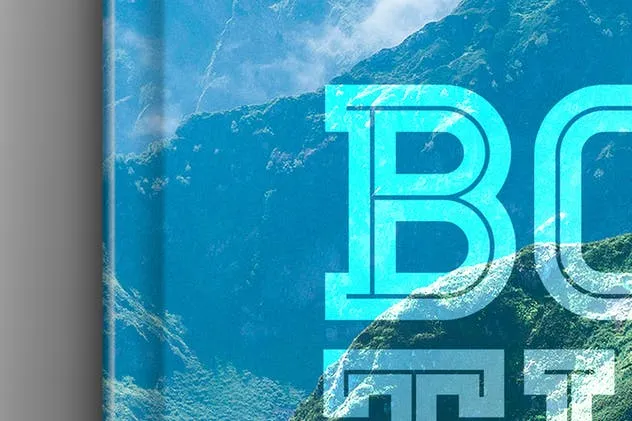 精装封面设计书籍样机 Hardcover Book Mockup: Straight插图(3)