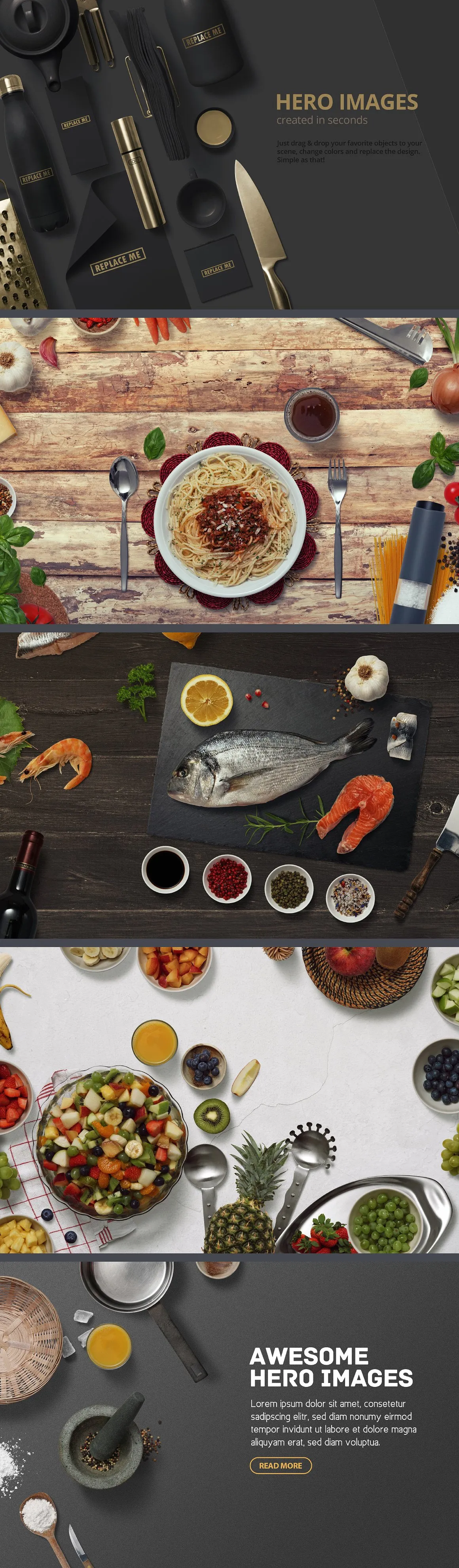 Kitchen Scene Generator–高品质的厨房场景样机下载 9.42 GB[psd,png]插图(2)