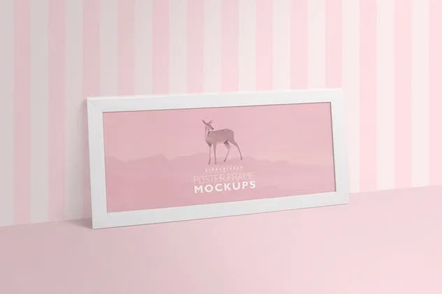 现代简约风室内橱窗艺术框架样机 Gorgeous Frame Mockups插图(7)