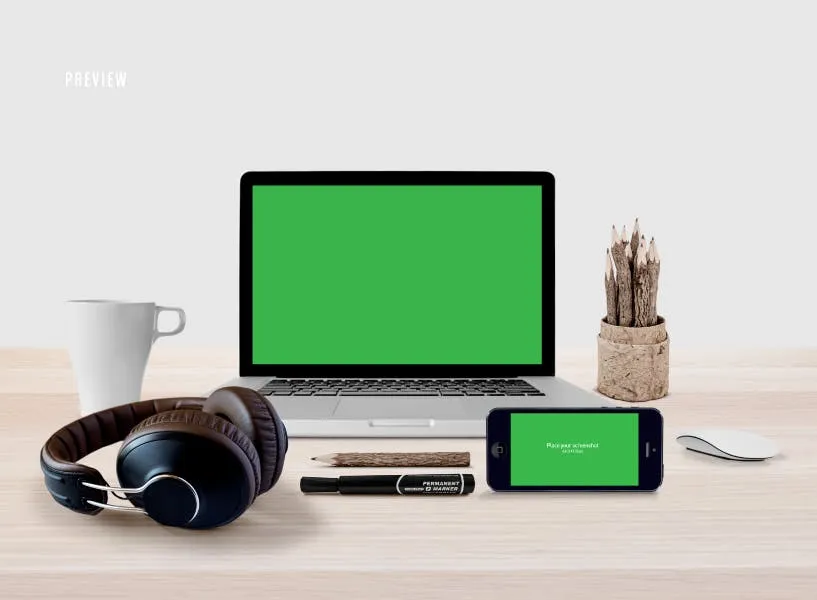 响应式网页设计预览样机套件 Responsive Mock-Up Web Display Kit插图(5)