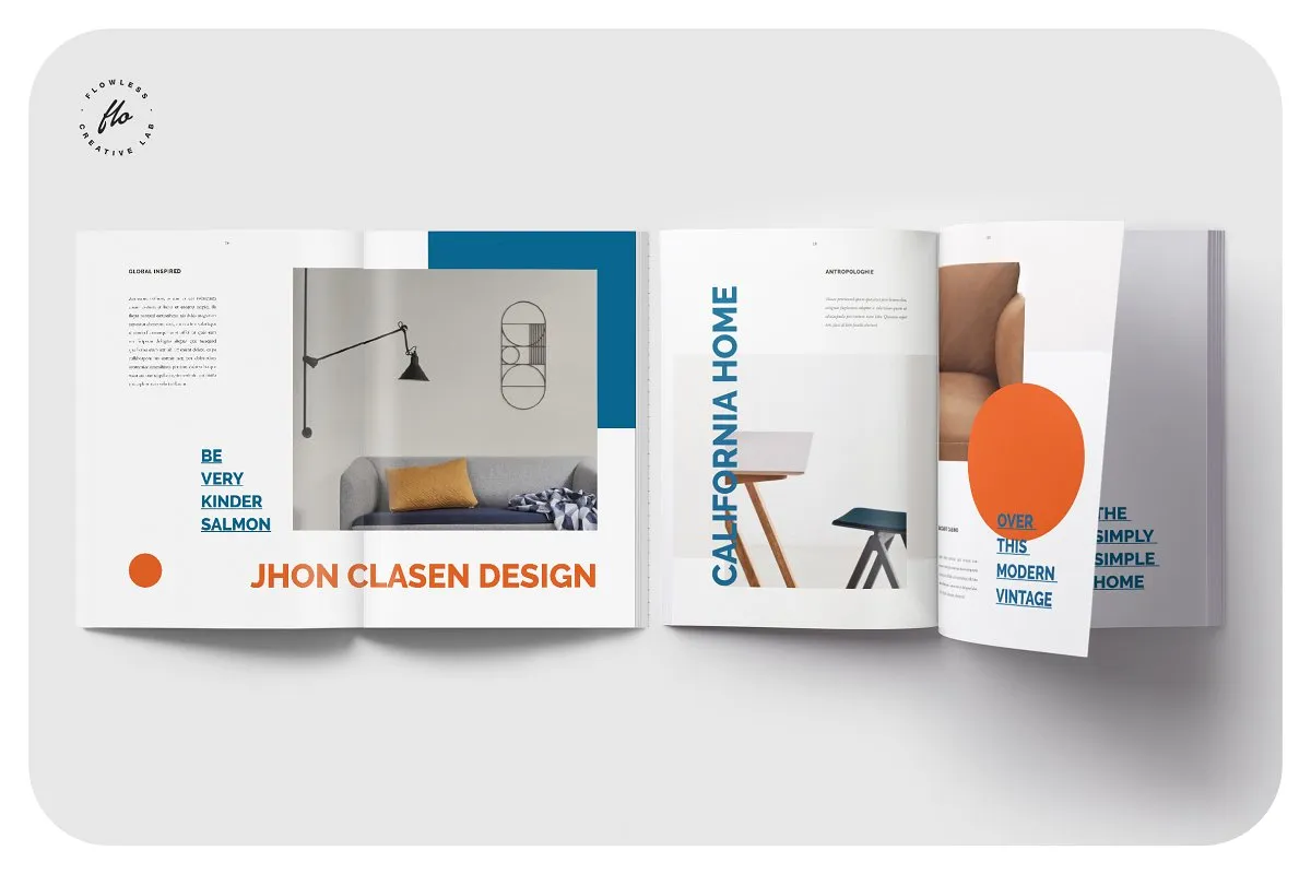 RUSTIC时尚家具生活杂志设计模板插图(5)