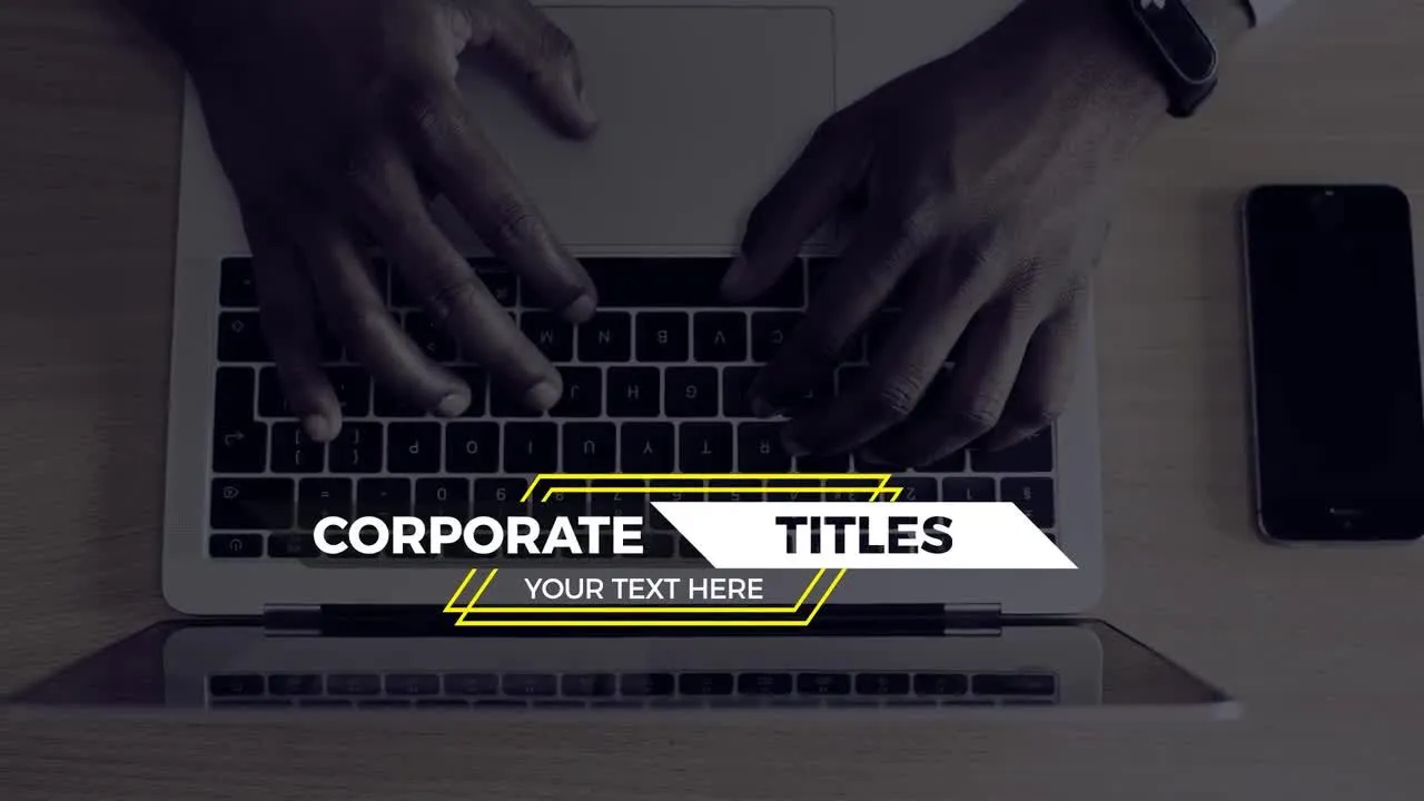 12个清晰未来的公司标题像素设计精选AE模板