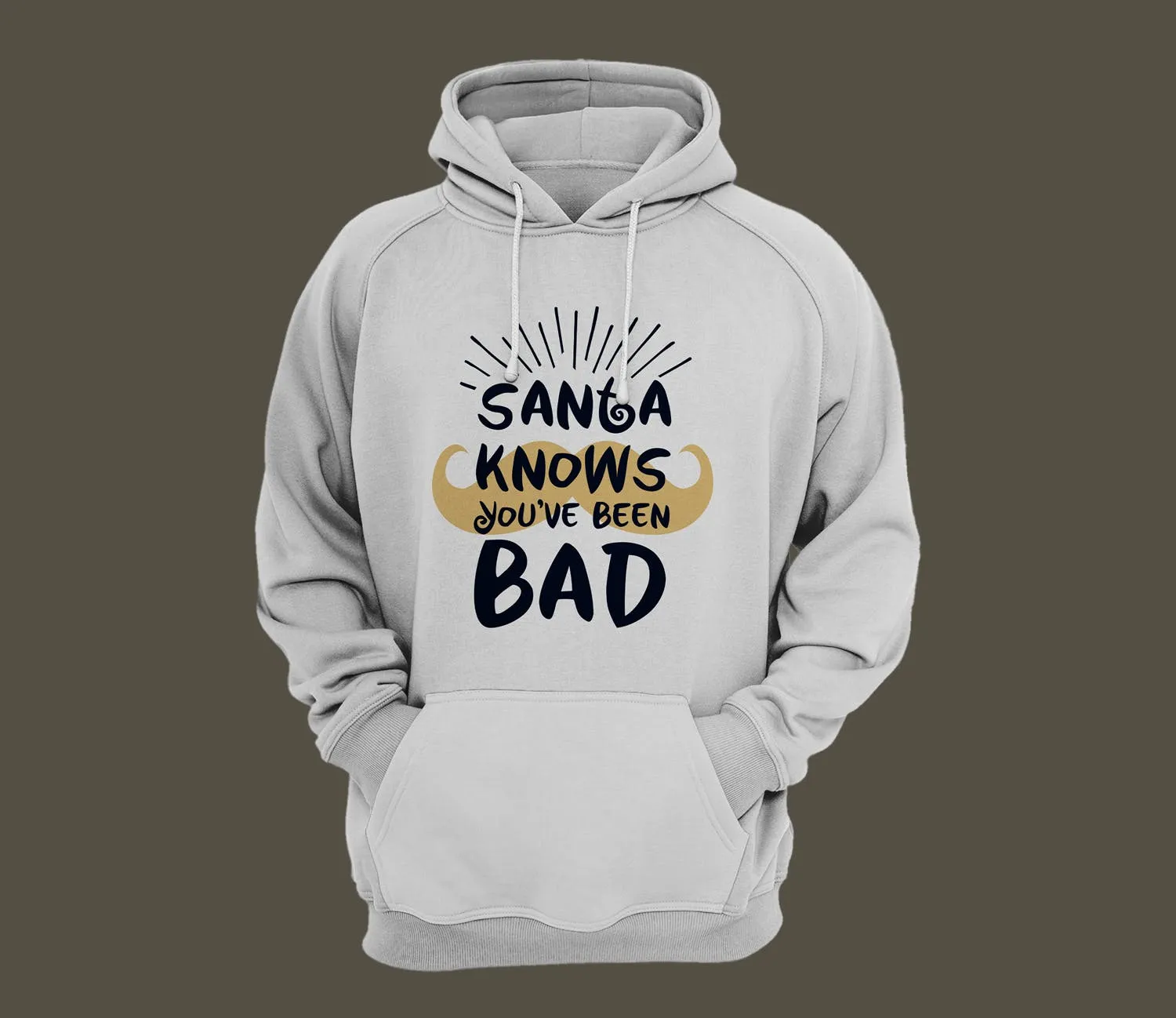 圣诞节主题T恤文字印花图案设计模板 Funny Christmas T-Shirt. Vector Print, Santa Quote插图(2)