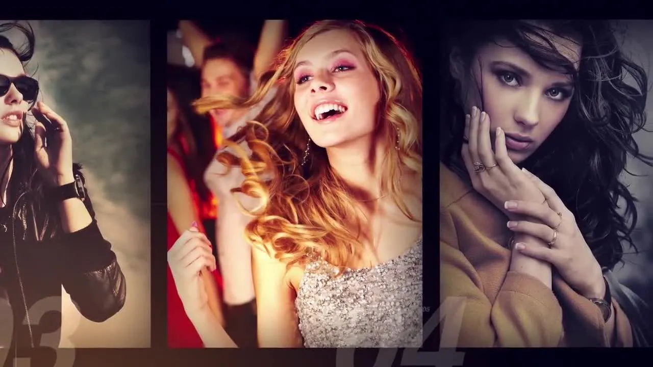 用于多种项目的时尚照片文字动态拼贴展示像素设计精选AE模板