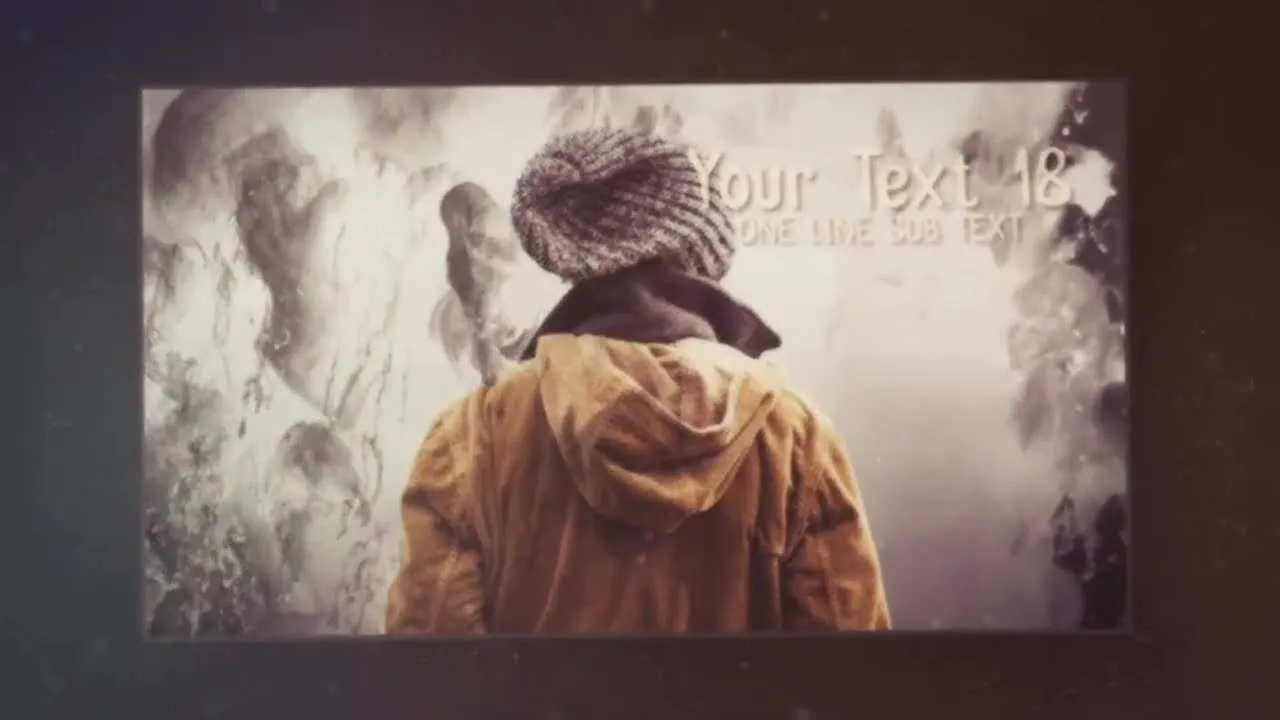 尘埃遮罩转场特效幻灯片展示像素设计精选AE模板