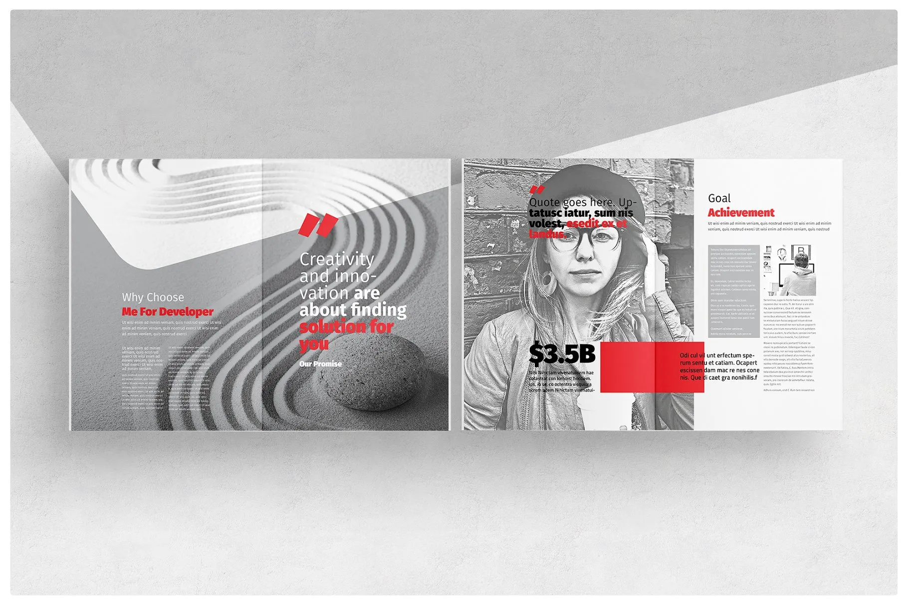 项目招标企业介绍宣传画册模板 Brochure插图(9)