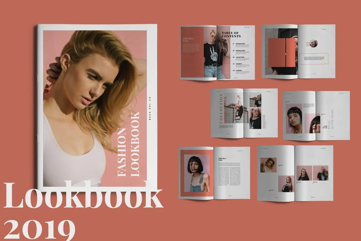 2019年时尚服饰新品产品手册画册模板 Coral Look book 2019插图