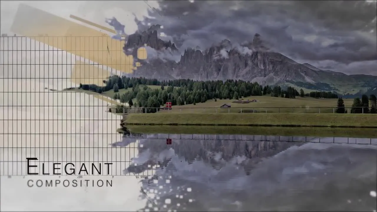 抽象的墨水视差幻灯片像素设计精选AE模板