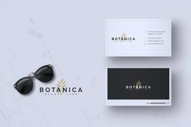 现代极简主义企业名片制作模板v1 Modern Minimalist Business Card Vol. 01插图(4)