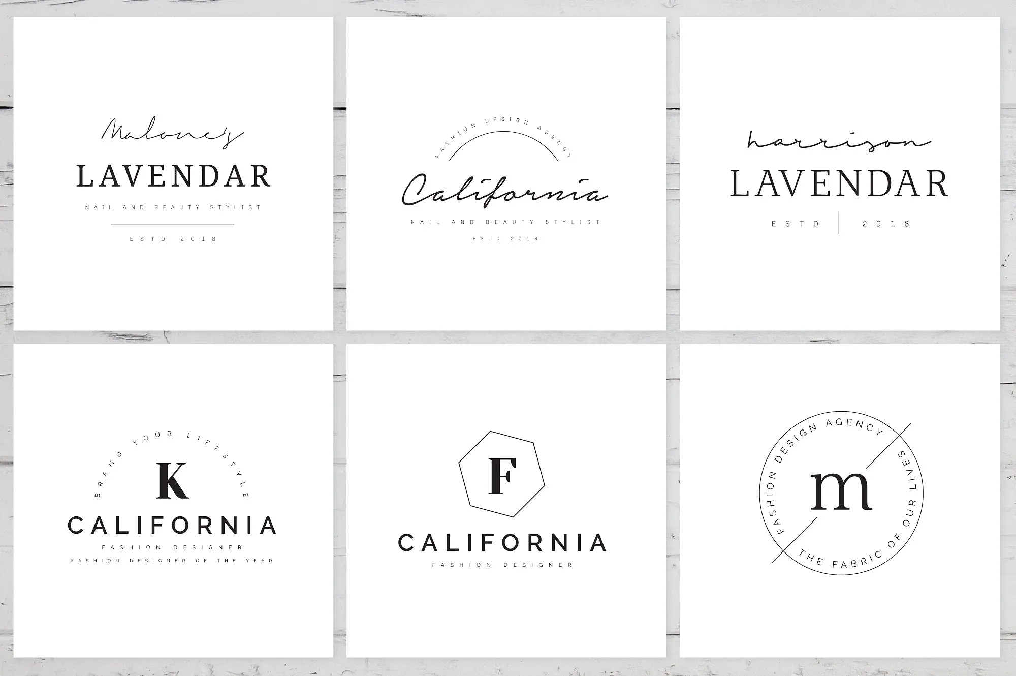 时尚简约的预制标志LOGO模板插图(2)