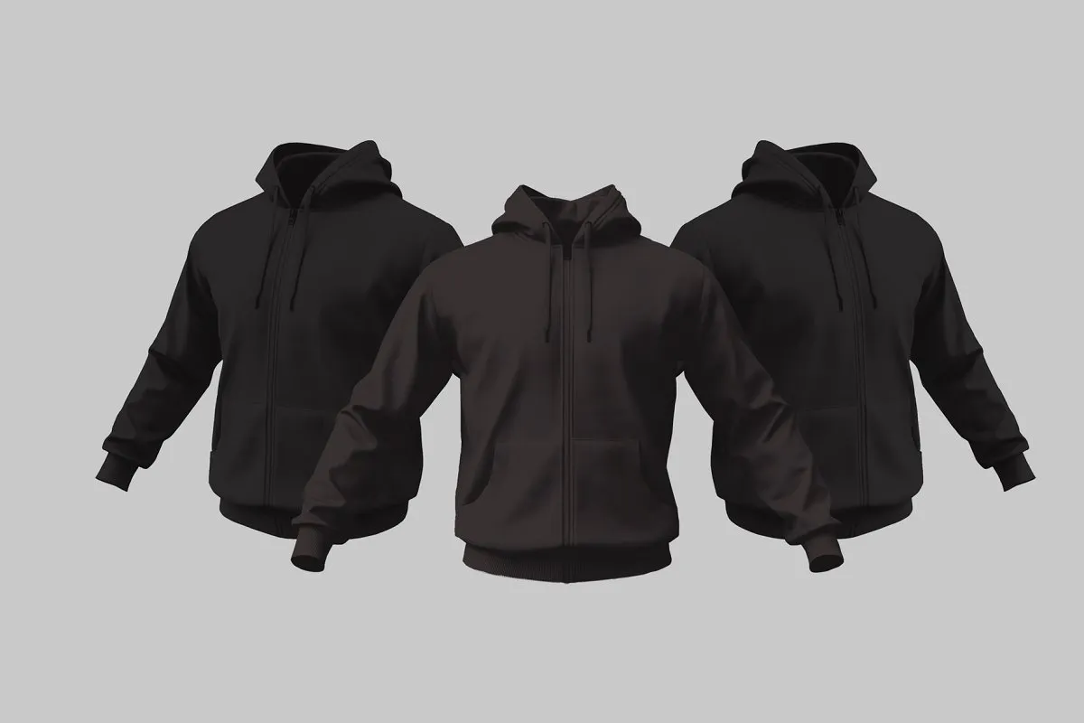 潮流时尚连帽运动衫样机模板