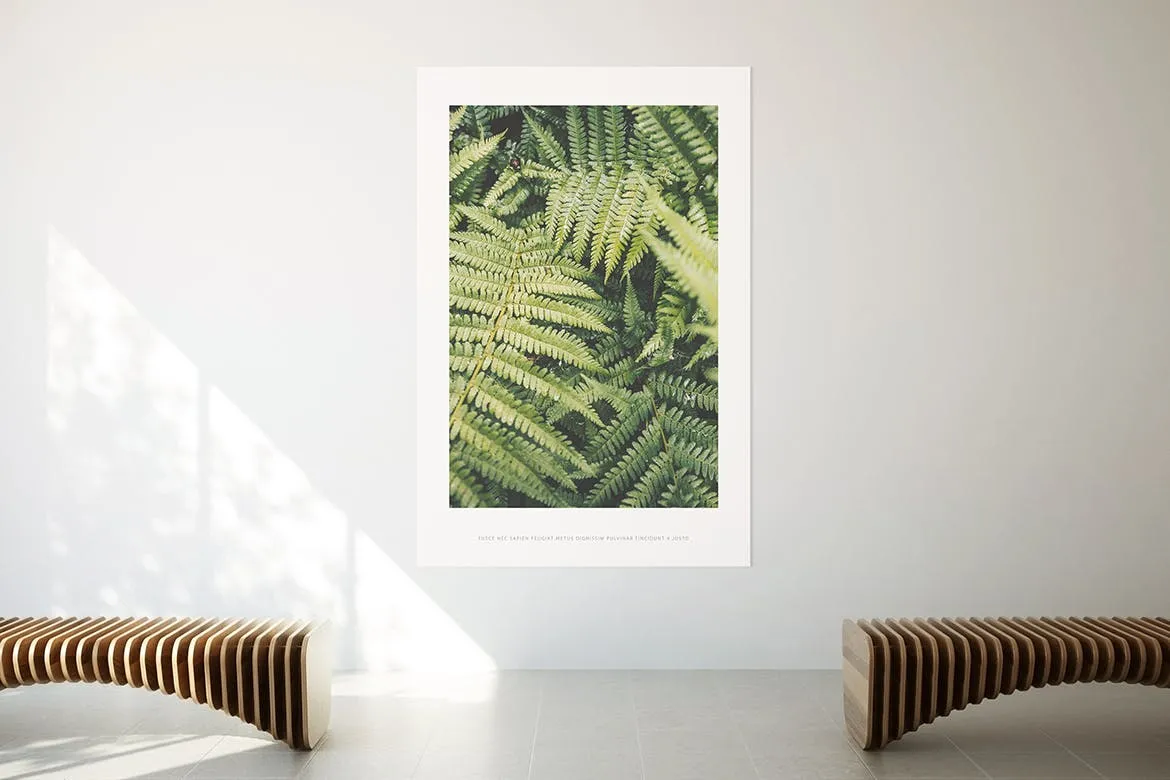 居家大厅大幅画框相框样机素材库精选模板 Poster Mockup插图(3)