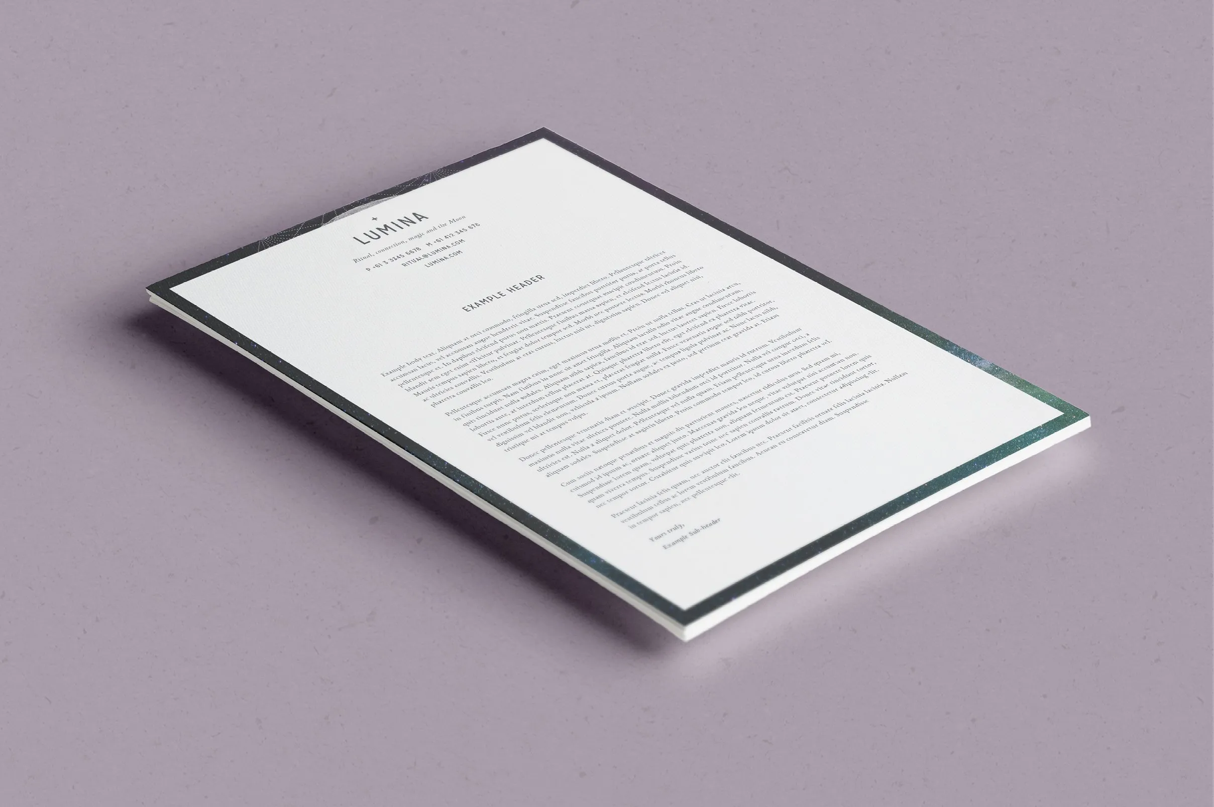 漂亮多用途信笺模板 LUMINA Letterhead + Comps插图(4)
