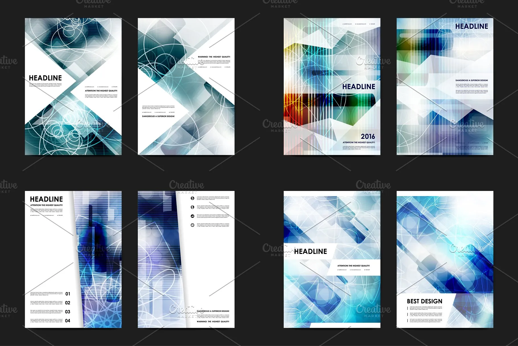 极力推荐：50+商业企业宣传传单模板 50+ Business Flyers Bundle插图(6)