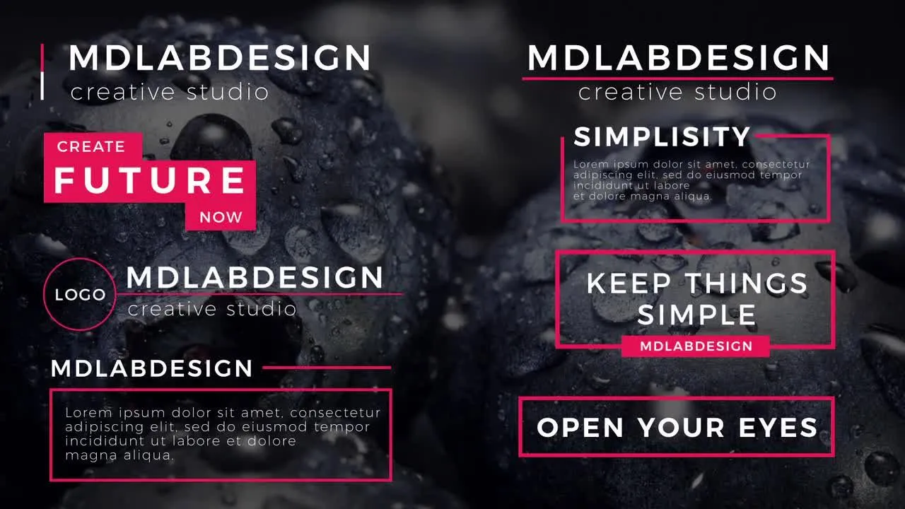 8个干净而原始的标题像素设计精选AE模板