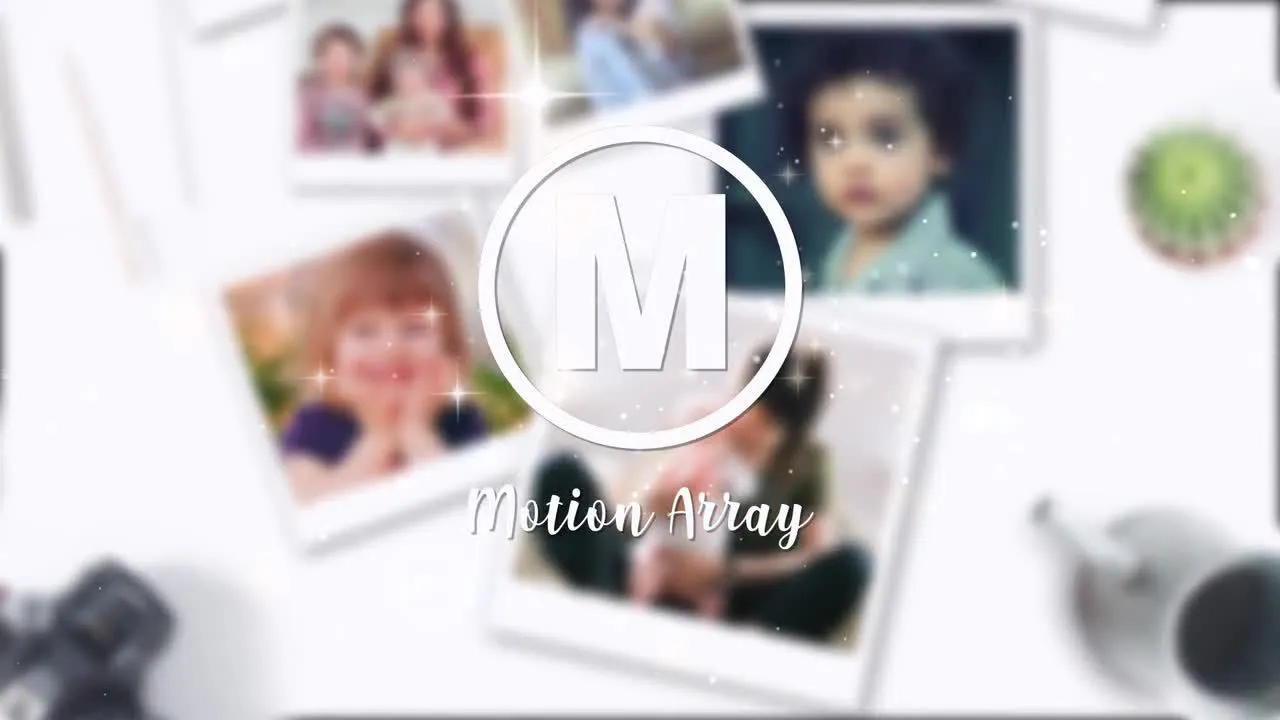 时尚的母亲节标志转场像素设计精选AE模板