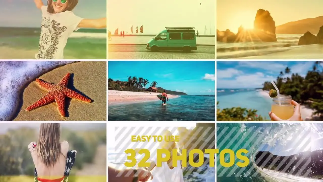 复古艺术气息视觉冲击图文切换展示像素设计精选AE模板