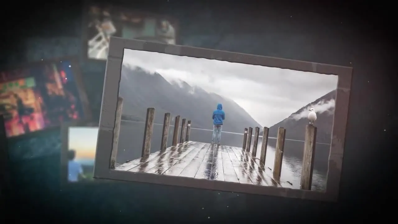 复古相册照片幻灯展示片头像素设计精选AE模板