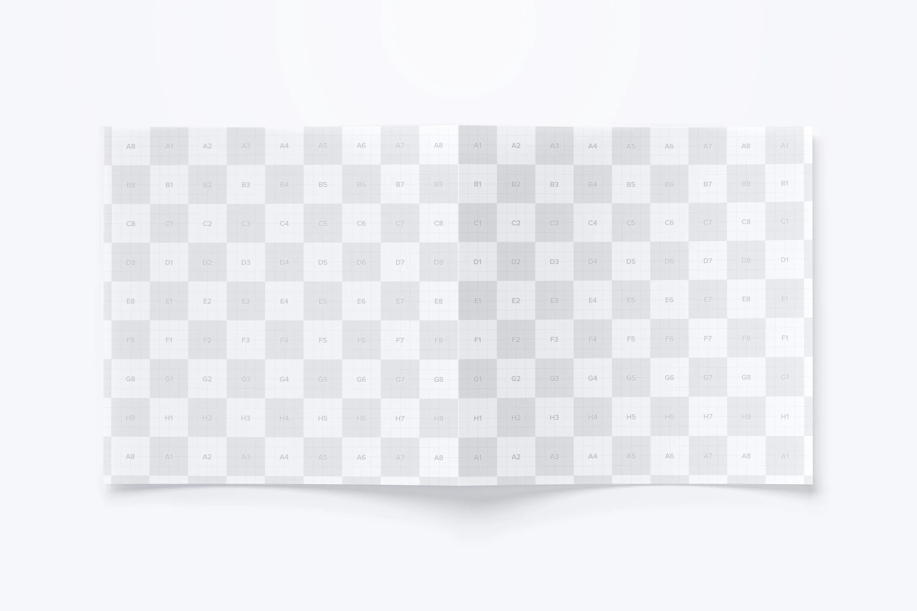 方形双折页企业宣传册&传单设计效果图样机03 Square Bi Fold Brochure Mockup 03插图(2)